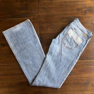 Silver jeans. Women’s size 30L.